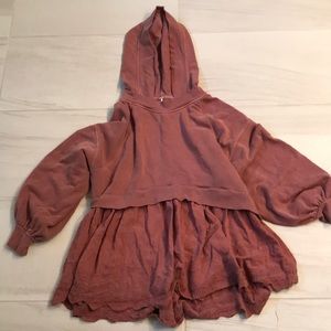 Free People oversize pullover hoodie